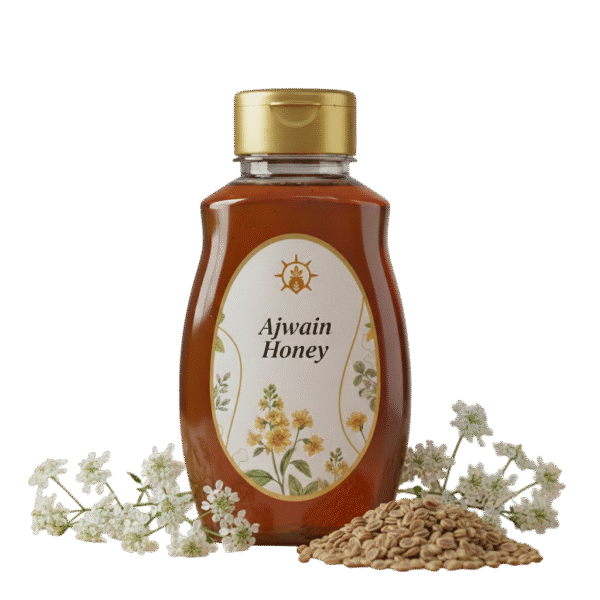 Vedruchi Premium Ajwain Honey – 100% Pure & Natural | Raw, Unprocessed | Boosts Digestion & Immunity