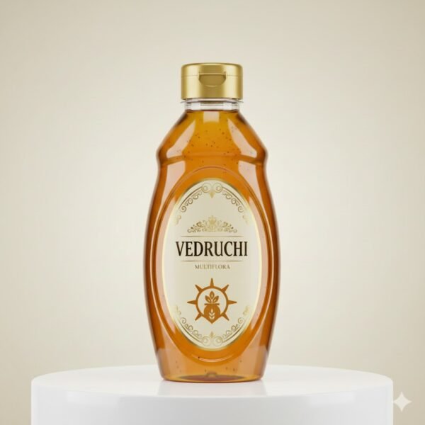 Vedruchi Premium Multiflora Honey – 100% Pure & Natural | Raw, Unprocessed, Chemical-Free Forest Honey