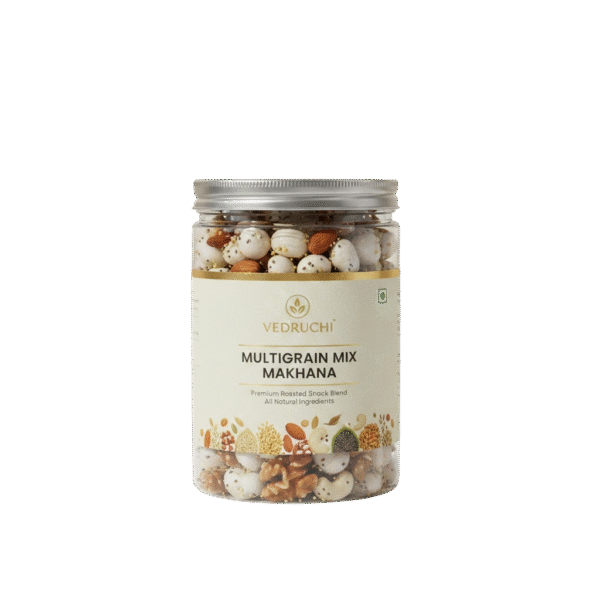 Vedruchi Multigrain Mix Makhana | Premium Roasted Snack Blend | Natural Nuts & Seeds | Healthy High-Protein Snack
