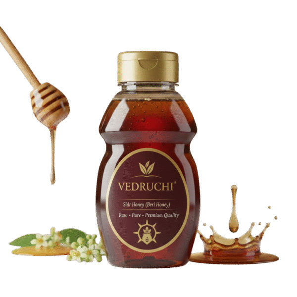 Vedruchi Premium Sidr (Beri) Honey | 100% Pure & Natural | Raw, Unprocessed, Chemical-Free Forest Honey
