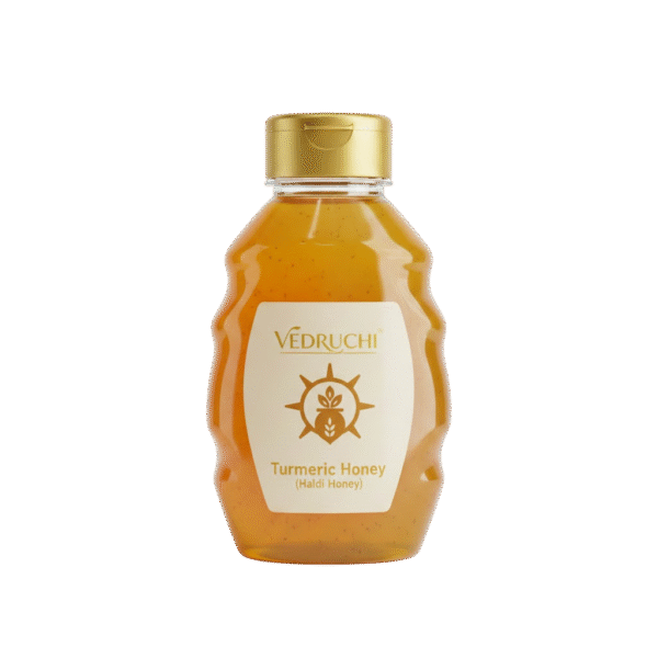 Vedruchi Premium Turmeric Honey – Pure Raw Honey Infused with Natural Haldi | Immunity Booster | Anti-Inflammatory Superfood