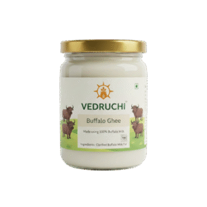 Vedruchi Premium Buffalo Ghee – 100% Pure & Traditional Bilona Method | Rich Aroma, Thick Texture & High Nutrition