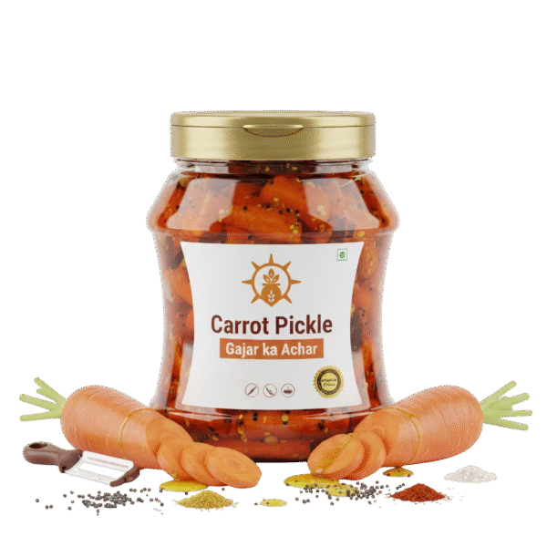 Vedruchi Premium Carrot Pickle (Gajar ka Achar) – Homemade Taste | Sun-Dried | Traditional North Indian Recipe