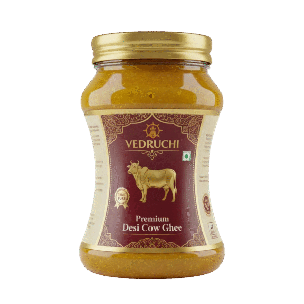 Vedruchi Premium Desi Cow Ghee – 100% Pure, A2 Cow Ghee | Traditionally Bilona-Churned | Healthy & Nutritious