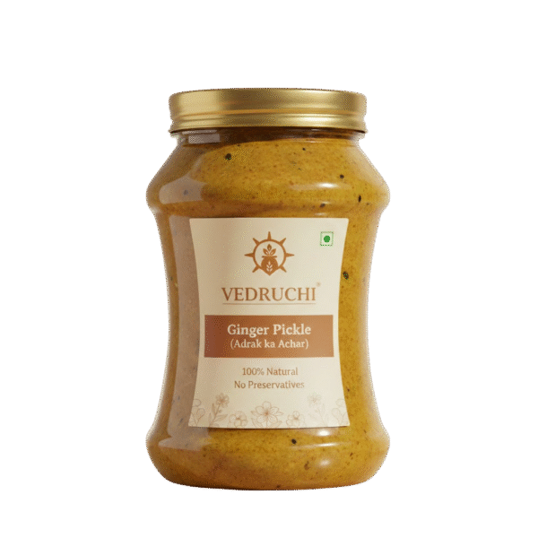 Vedruchi Premium Ginger Pickle | Adrak Ka Achar | Authentically Handcrafted | Spicy & Tangy