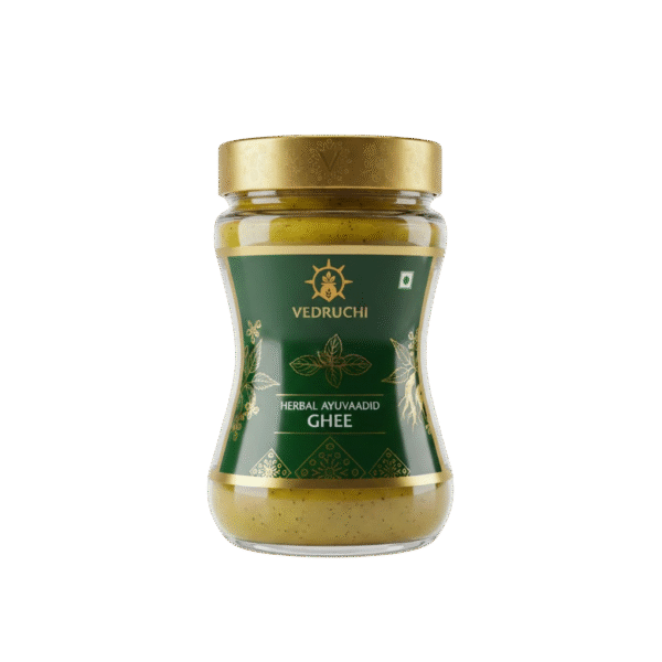 Vedruchi Herbal Ayurvedic Ghee – 100% Pure, Traditional Bilona, Infused with Ayurvedic Herbs